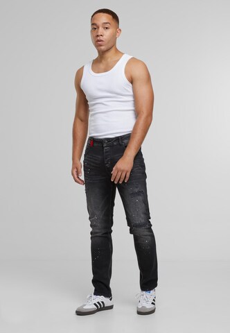 2Y Premium Slimfit Jeans 'Mateo' in Schwarz