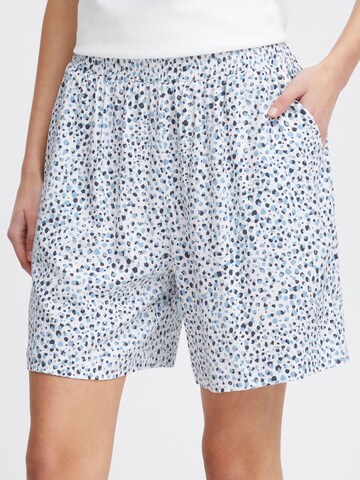 Wide Leg Pantalon 'Aya' ICHI en bleu