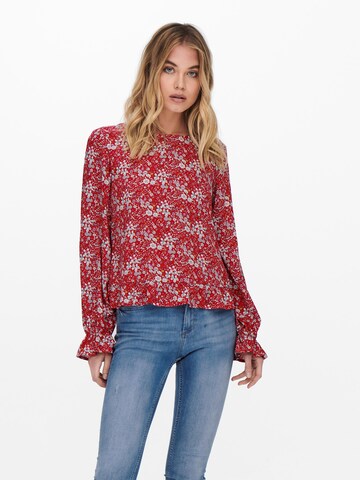 ONLY Blouse 'ALMA' in Rood: voorkant