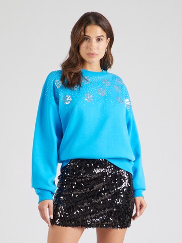 Felpa di MYLAVIE by Sarah Harrison in blu: frontale