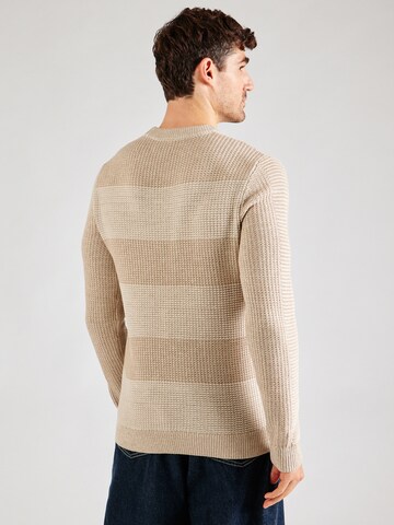 JACK & JONES Pulover 'HUGO' | bež barva