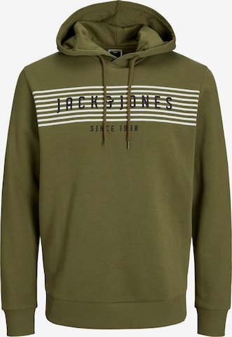 JACK & JONES Sweatshirt 'PLANET' in Green: front