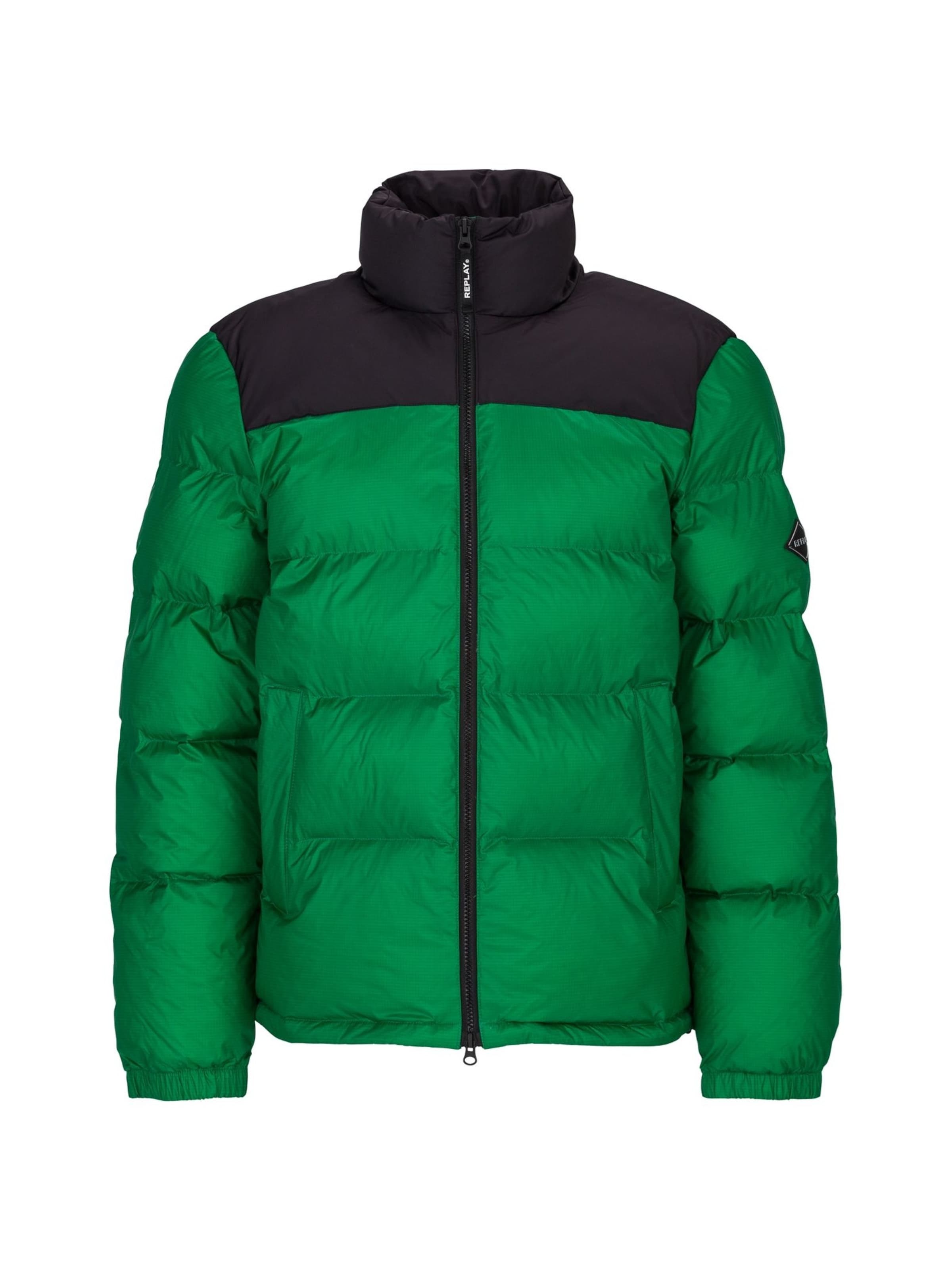 REPLAY Winter Jacket in Green / Black, Item view