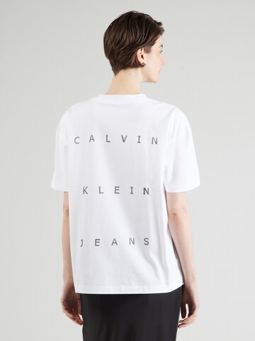 Calvin Klein Jeans Shirt in Wit: voorkant