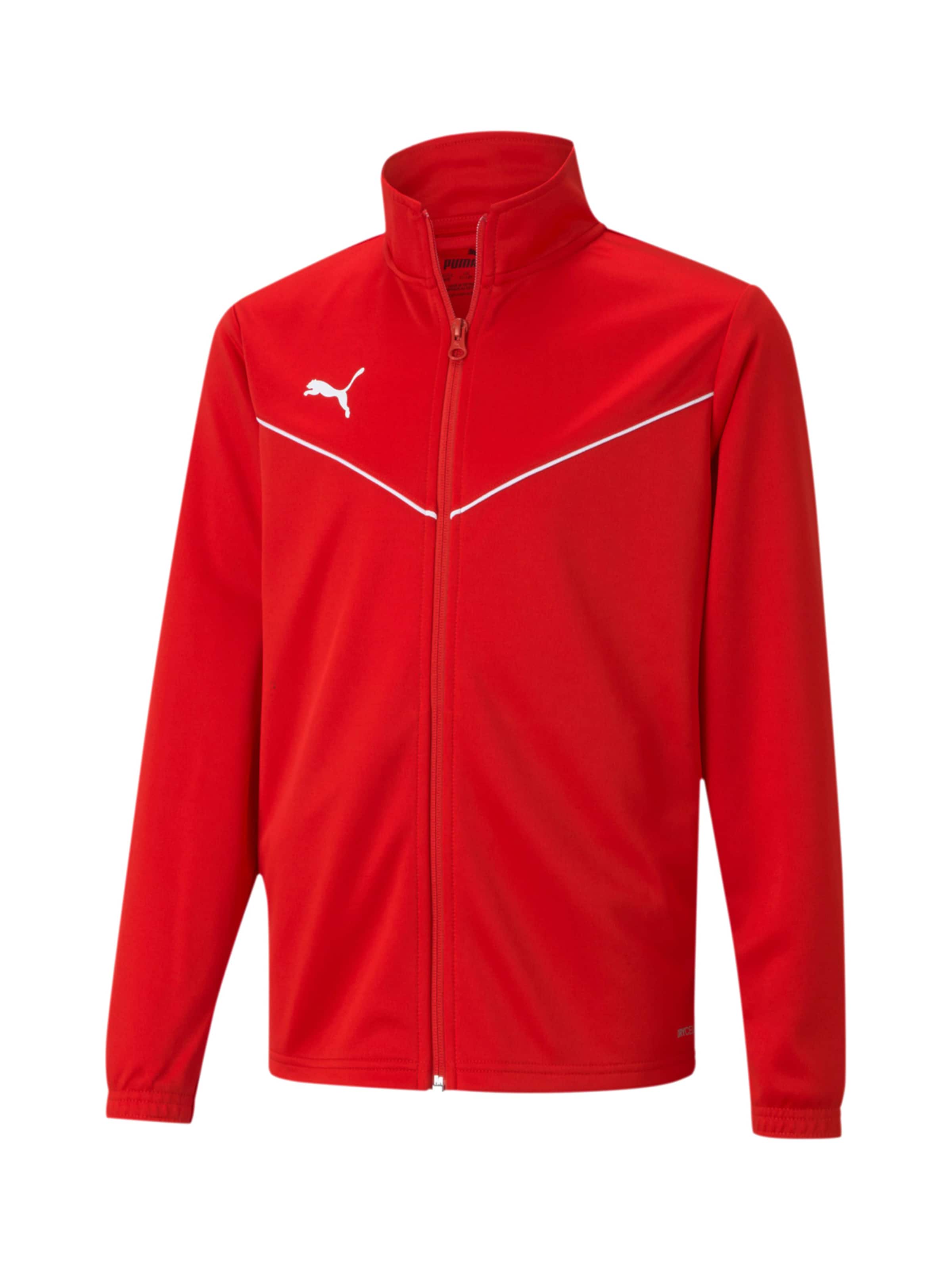 PUMA Athletic Jacket 'TeamRise' in Red: front