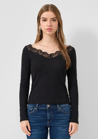 QS Shirt in Black: front