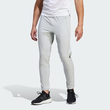 Effilé Pantalon de sport 'D4T ' ADIDAS SPORTSWEAR en gris : devant