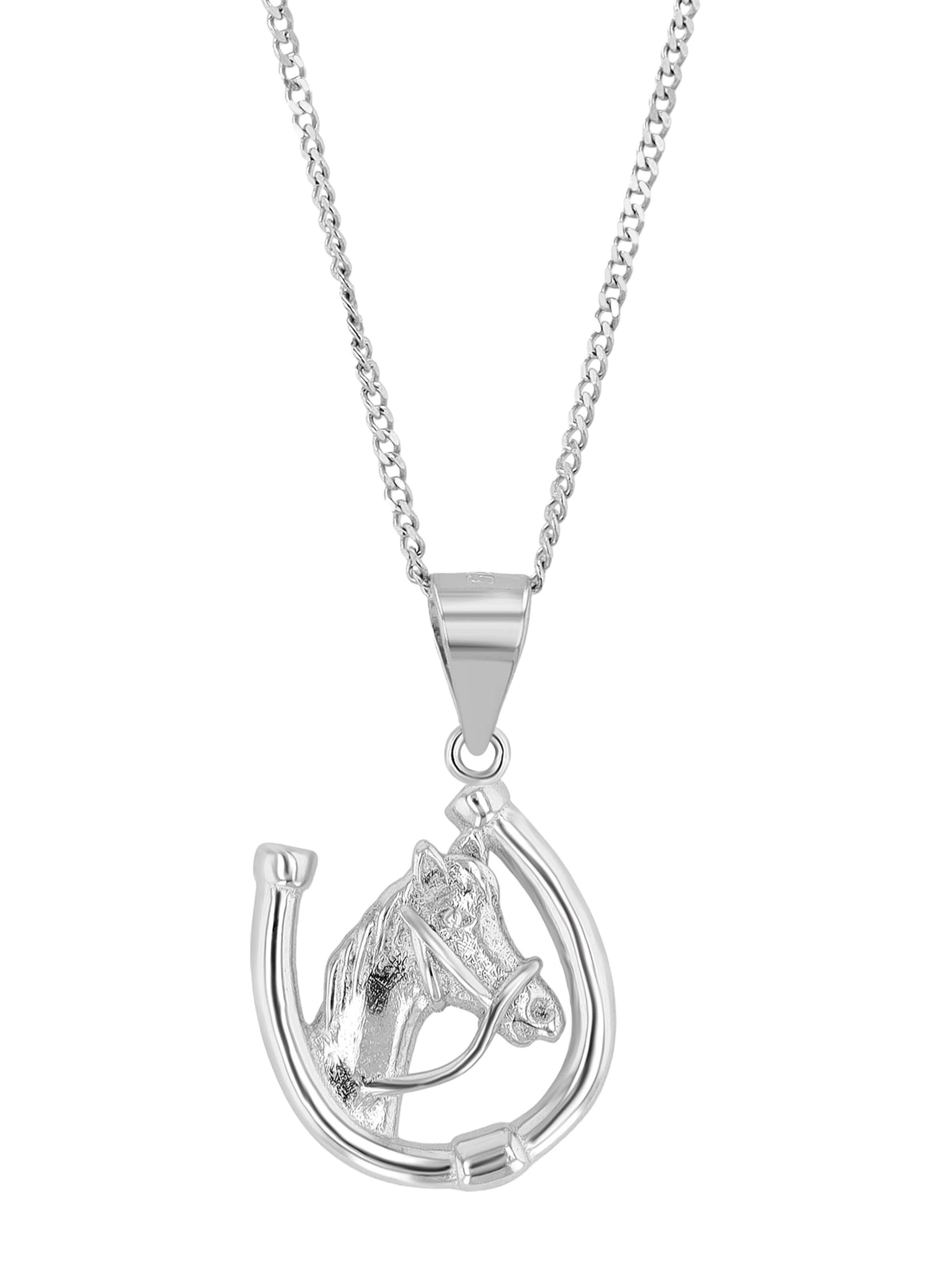 Akzent Pendant '"Misa" aus 925 Sterlingsilber, rhodiniert, langlebig' in Silver