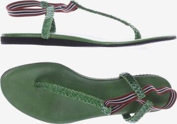 MELVIN & HAMILTON Sandals & High-Heeled Sandals in 38 in Green: front