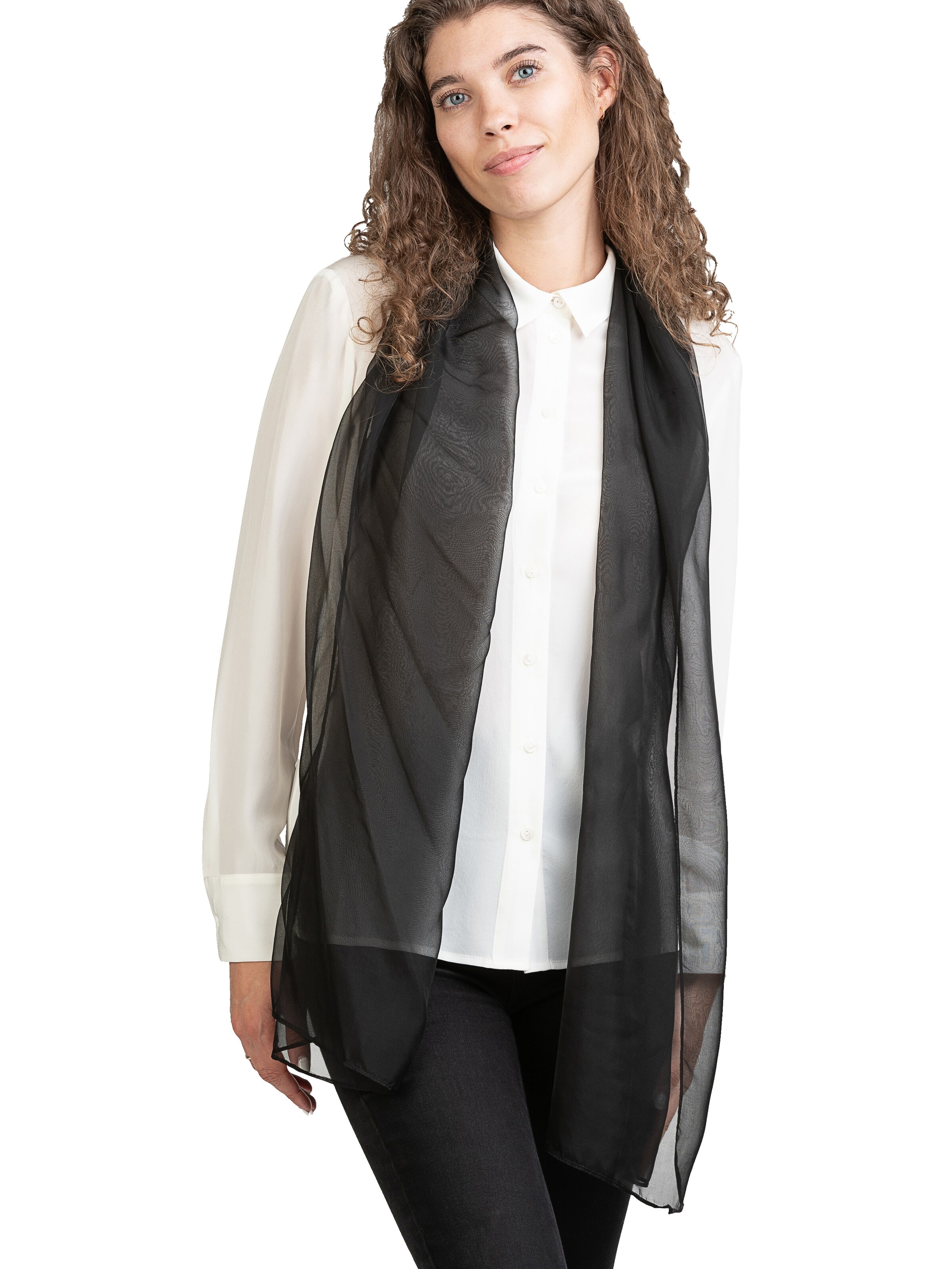 Posh Gear Halsduk 'Chiffon Scialle' i svart