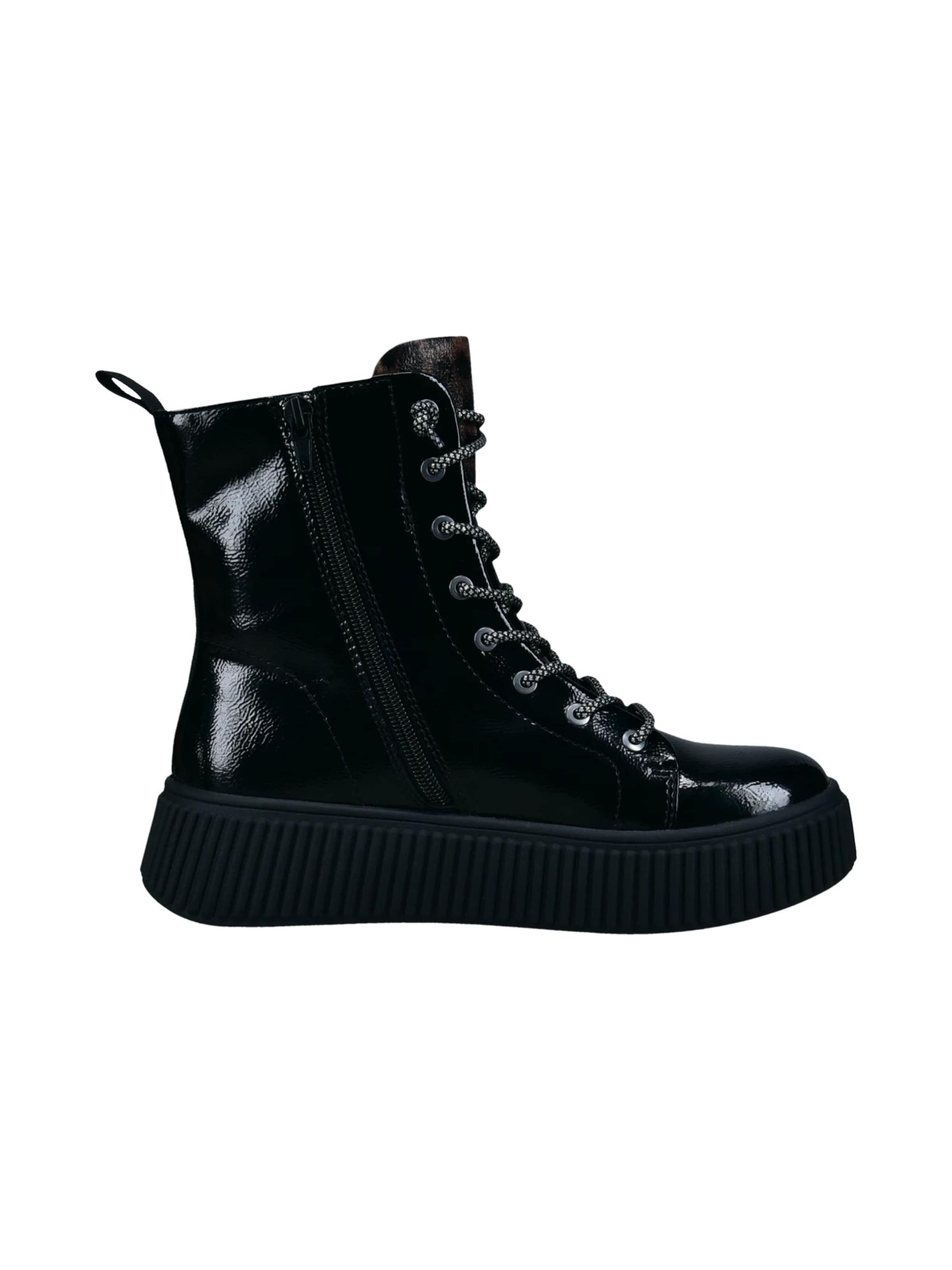 Bottines à lacets bugatti en noir
