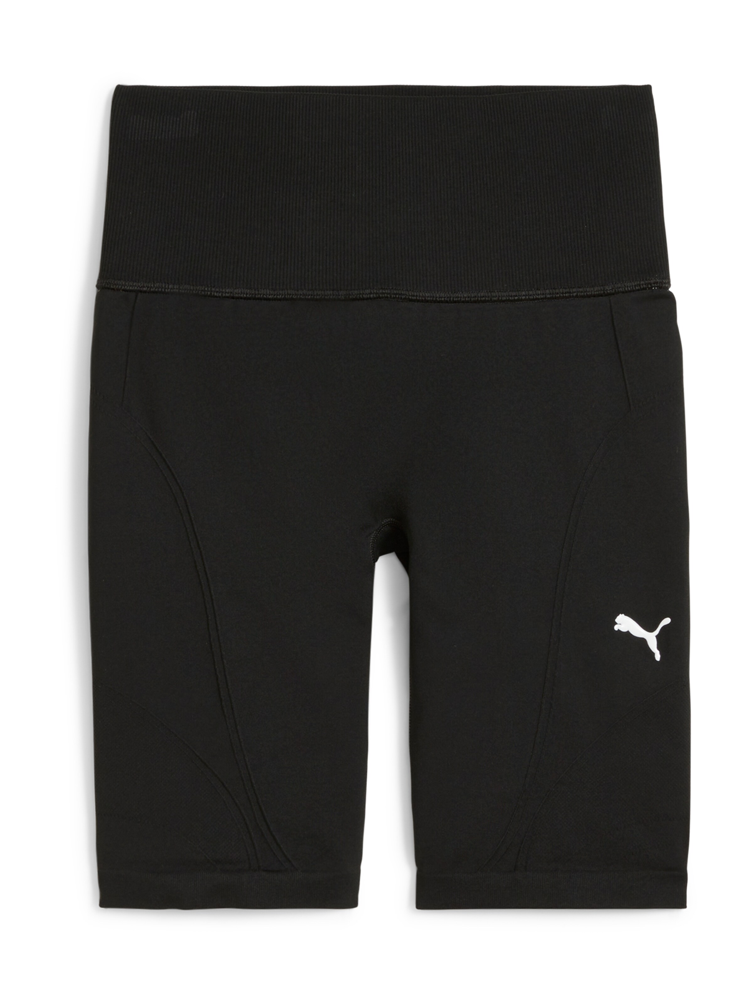 Skinny Pantaloni sport de la PUMA pe negru: față