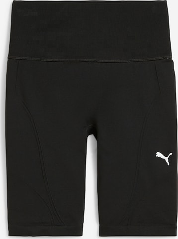 PUMA - Skinny Pantalón deportivo en negro: frente