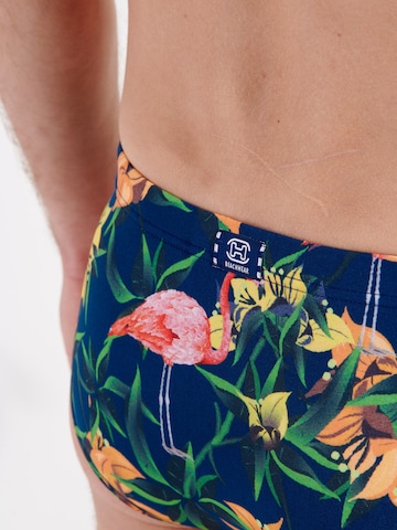 HOM Swim Trunks ' Flamingo ' in Blue