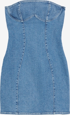 Bershka Obleka | modra barva: sprednja stran