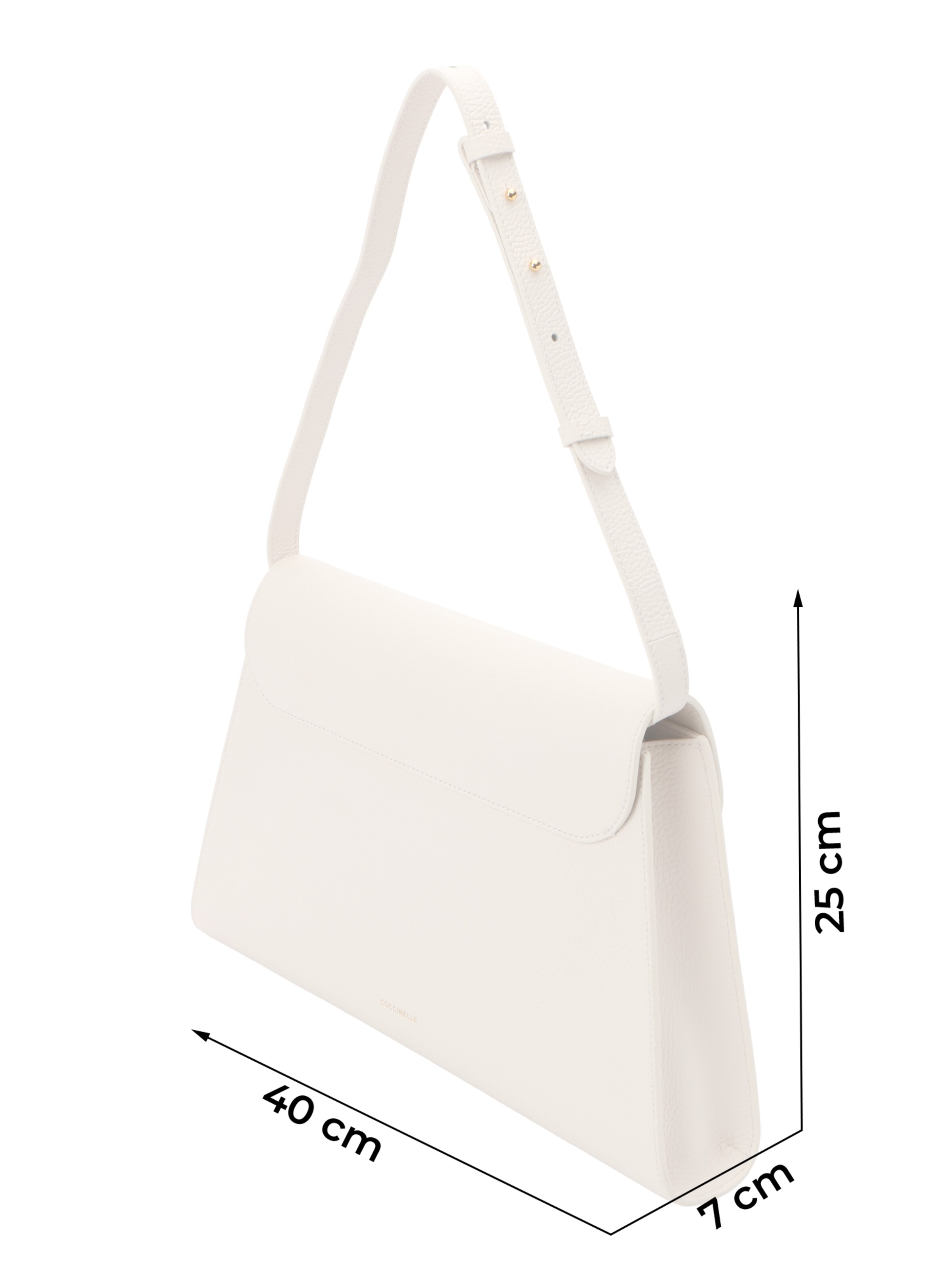 Coccinelle Handväska 'DEW' i vit