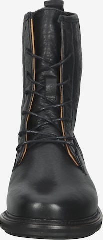 SHABBIES AMSTERDAM Lace-Up Ankle Boots in Black