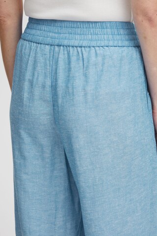 Wide Leg Pantalon 'Lin Cu 1' Fransa en bleu