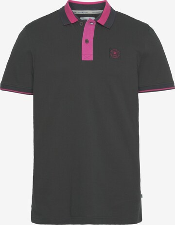 Tom Tailor Polo Team Shirt in Grey: front