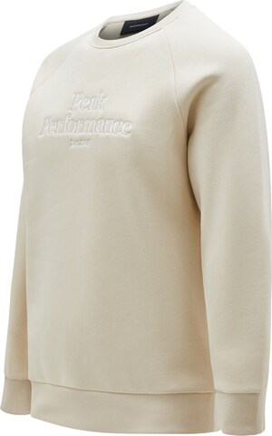 PEAK PERFORMANCE Sweatshirt Pullover 'Crew' in Beige