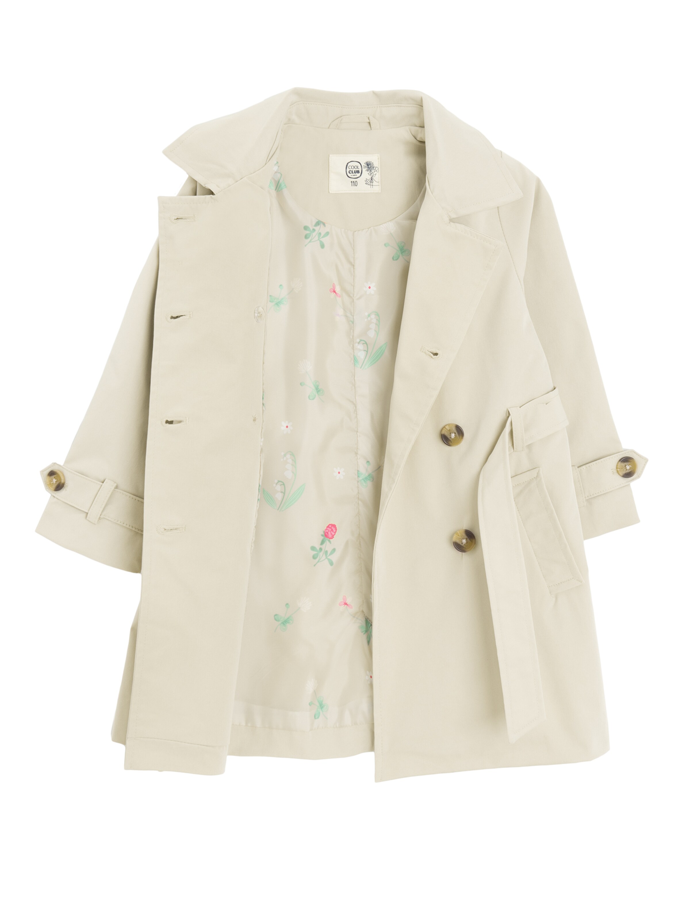 Cool Club Mantel in Beige: Vorderseite