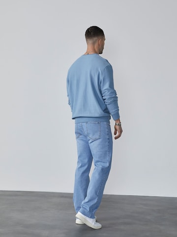 DAN FOX APPAREL Sweatshirt 'Torge' in Blau