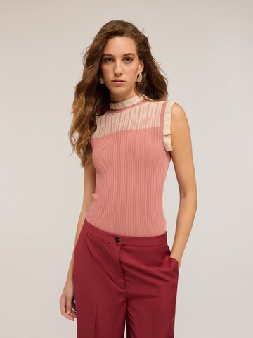 Tops en tricot MOTIVI en rose : devant