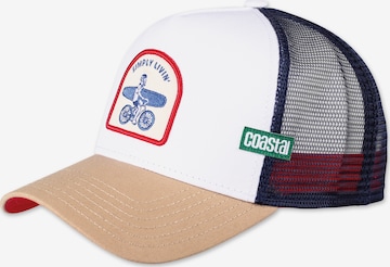 Cappello da baseball di Coastal in bianco: frontale