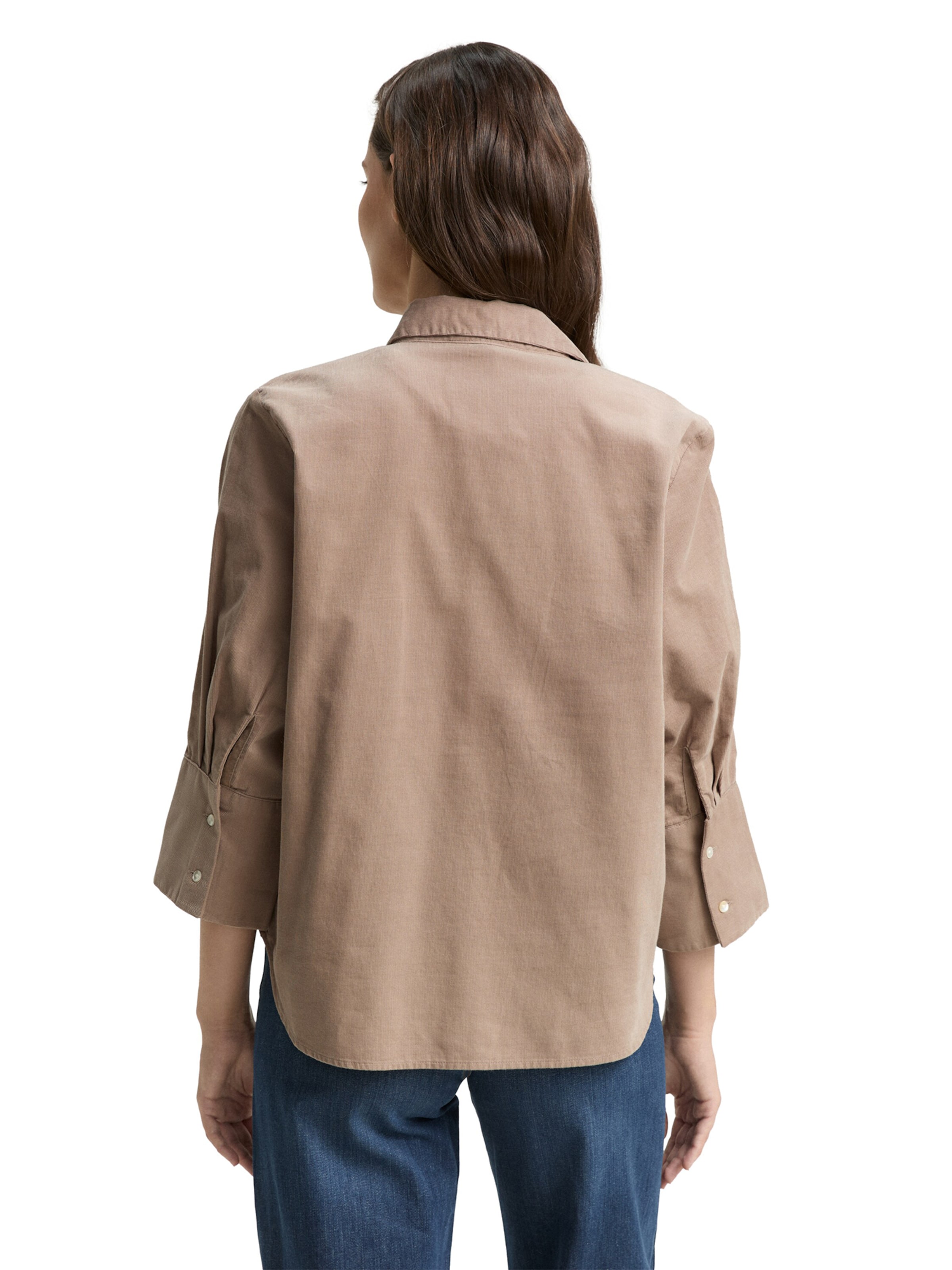 TOM TAILOR Bluse in Braun