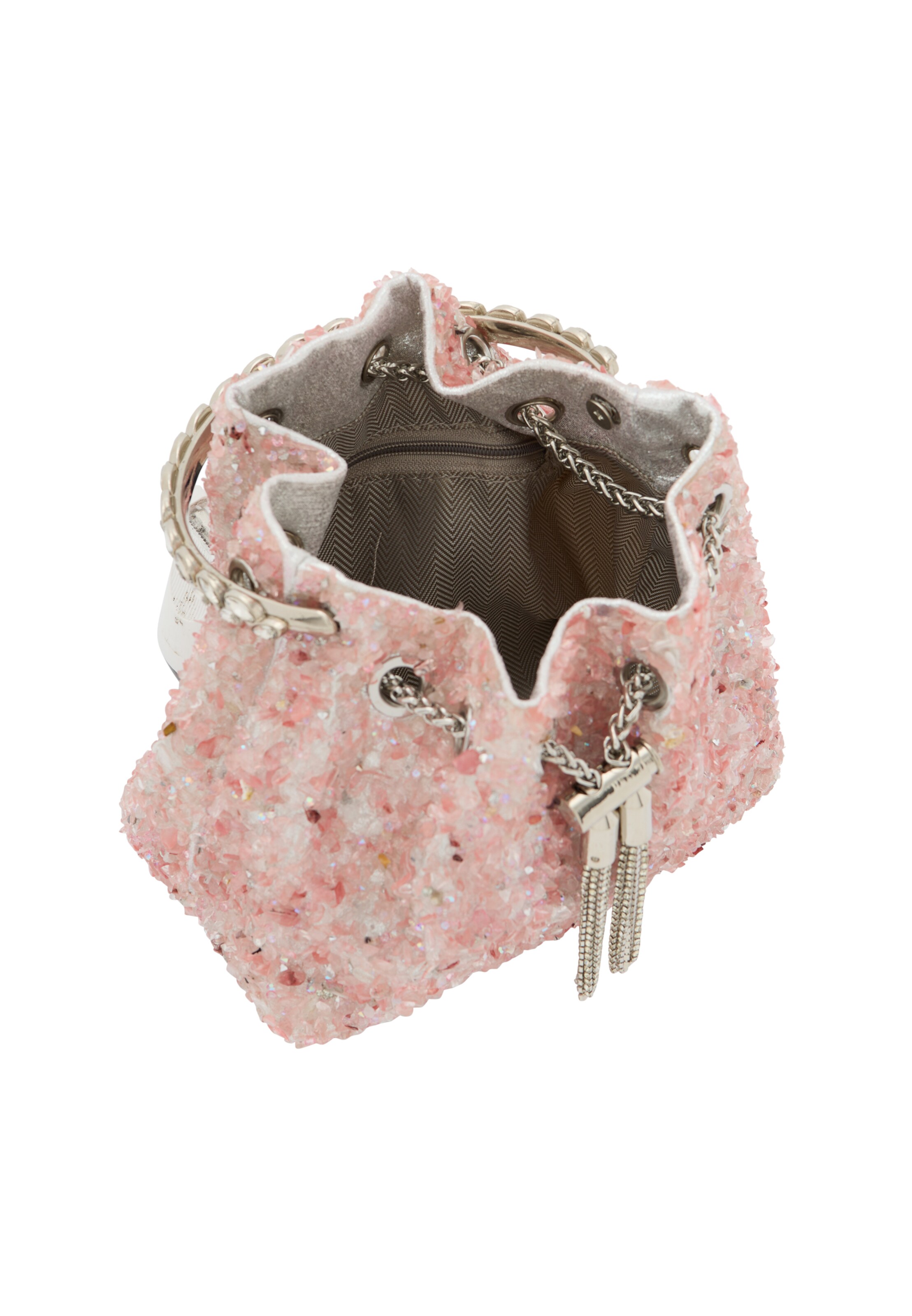 Poche ventrale faina en rose