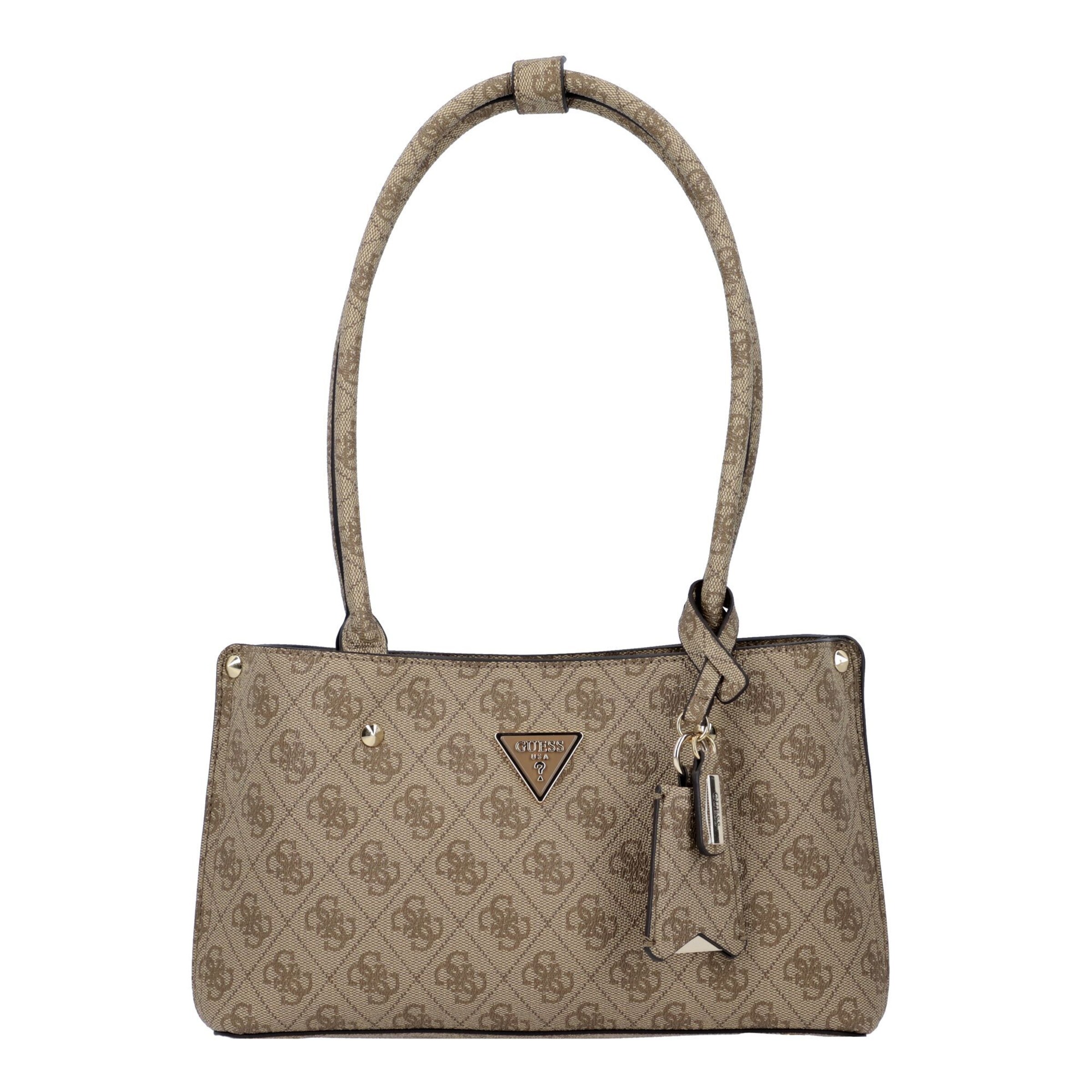 Borsa a spalla 'Meridian II' di GUESS in marrone: frontale