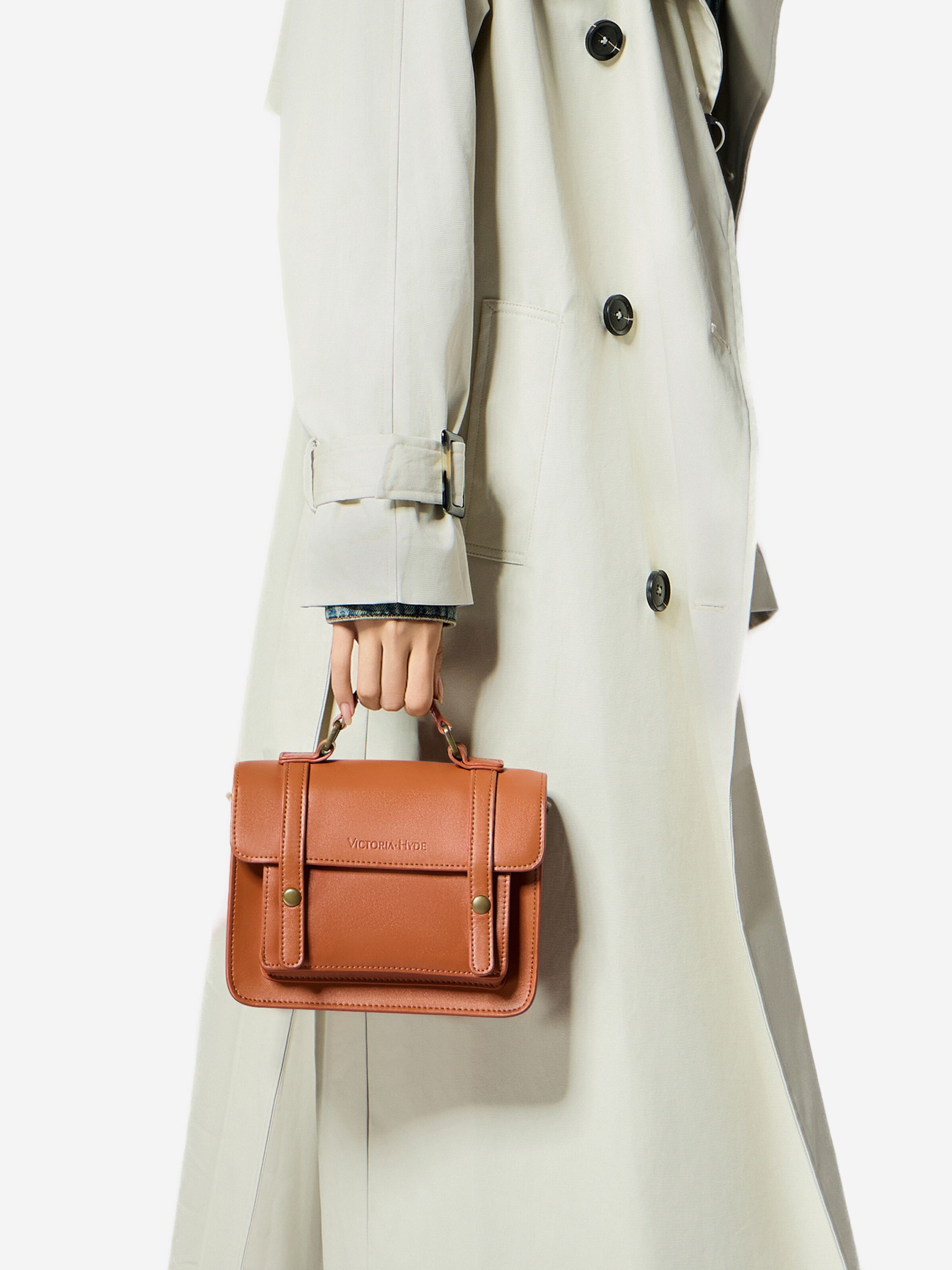 Victoria Hyde Handbag 'Cambridge Satchel' in Brown