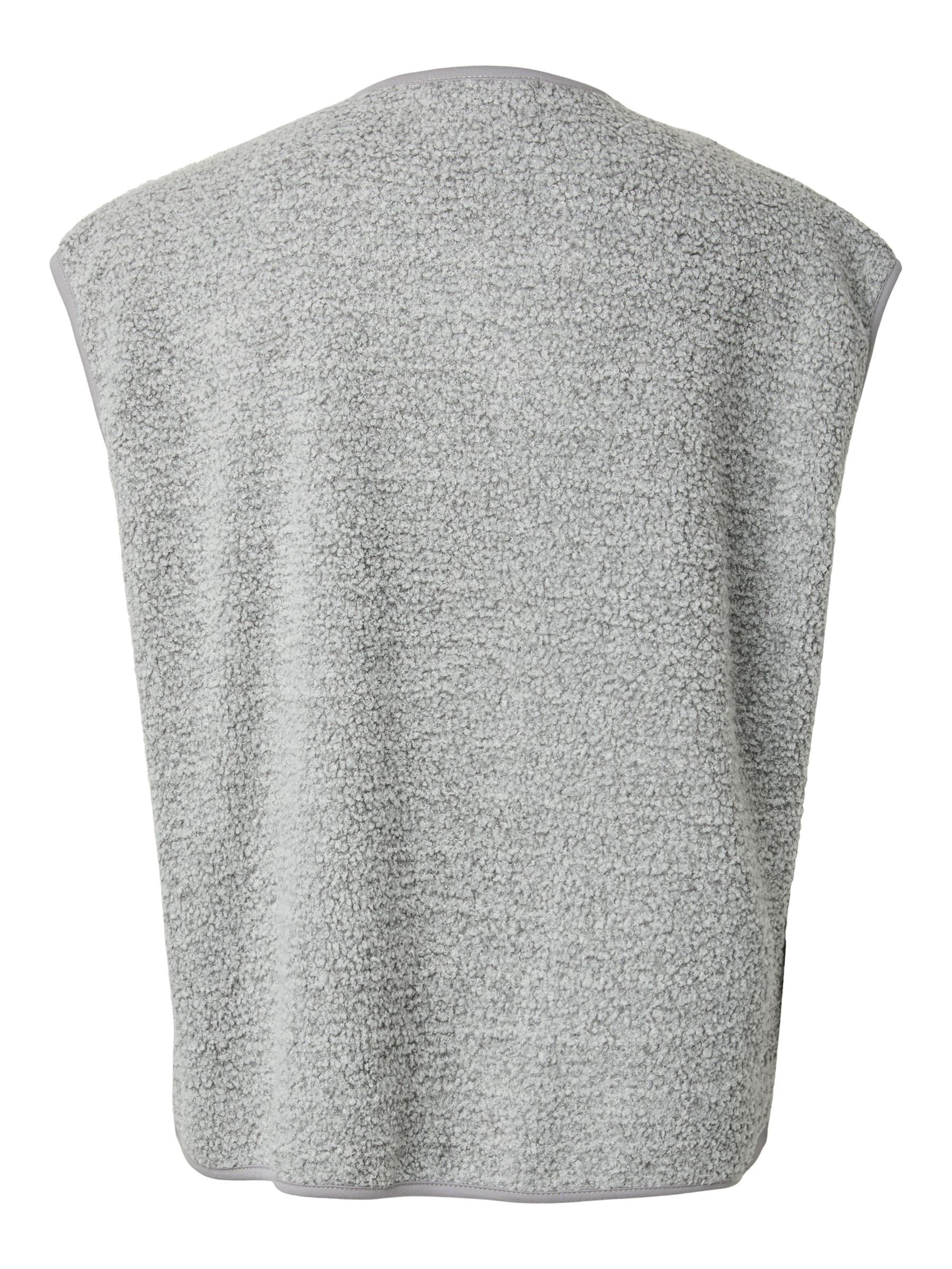Gilet 'KATTY' di PIECES in grigio