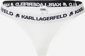 Karl Lagerfeld תחתוני ביקיני בלבן: מלפנים