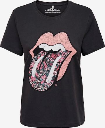 ONLY T-Shirt 'ROLLING STONES' in Grau: predná strana