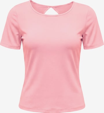 T-shirt usha BLACK LABEL en rose : devant