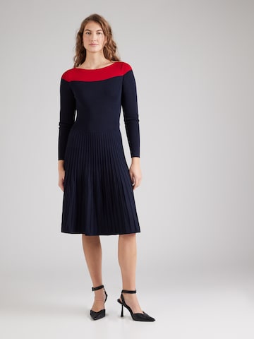 Lauren Ralph Lauren Πλεκτό φόρεμα σε μπλε: μπροστά