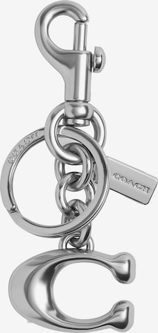 COACH Брелок в Серебристый: спереди