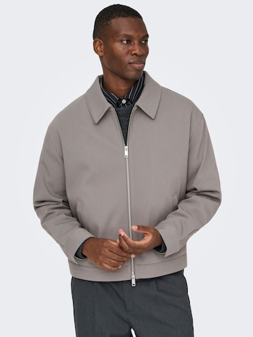 Only & Sons Between-season jacket 'ONSLEO' in Grey: front