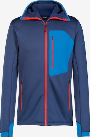Schöffel Athletic Fleece Jacket 'Bieltal' in Blue: front