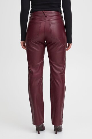 b.young Regular Pants 'Daran' in Red