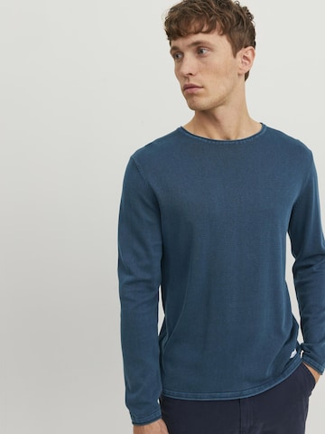 JACK & JONES Tavaline suurus Kampsun 'JJELeo', värv sinine