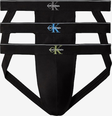 Slip Calvin Klein en noir : devant