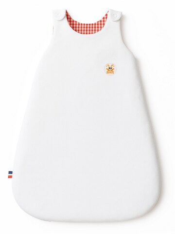 PAPATE Sovepose 'Organic Cotton Mid Season Sleeping Bag' i hvid: forside