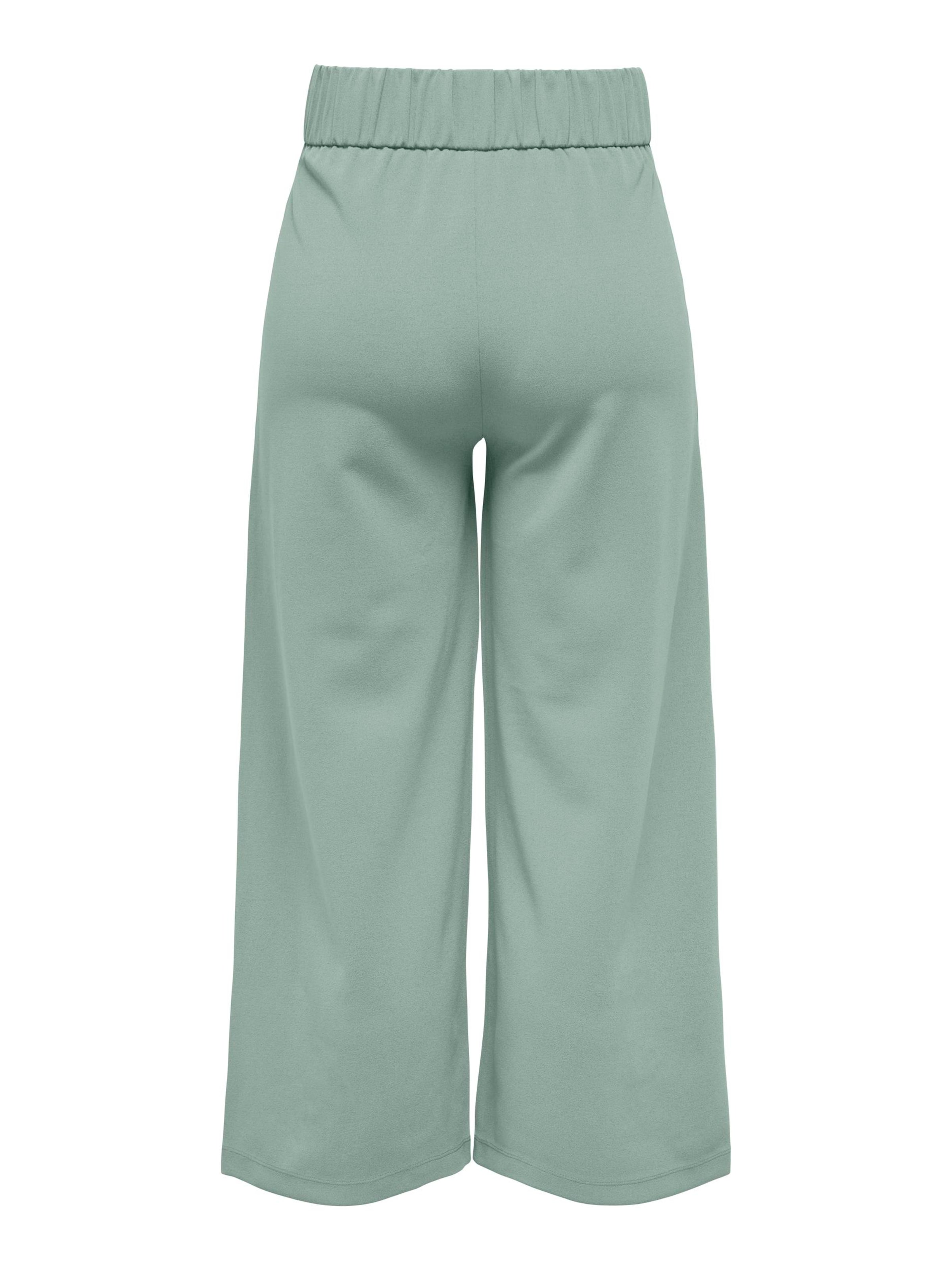 JDY Široke hlačnice Hlače z naborki 'JDYGeggo' | zelena barva