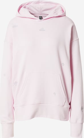 ADIDAS SPORTSWEAR - Sweatshirt de desporto 'Relaxed With Healing Crystals-Inspired Graphics' em rosa: frente