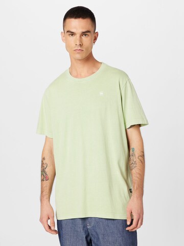 T-Shirt G-Star RAW en vert : devant