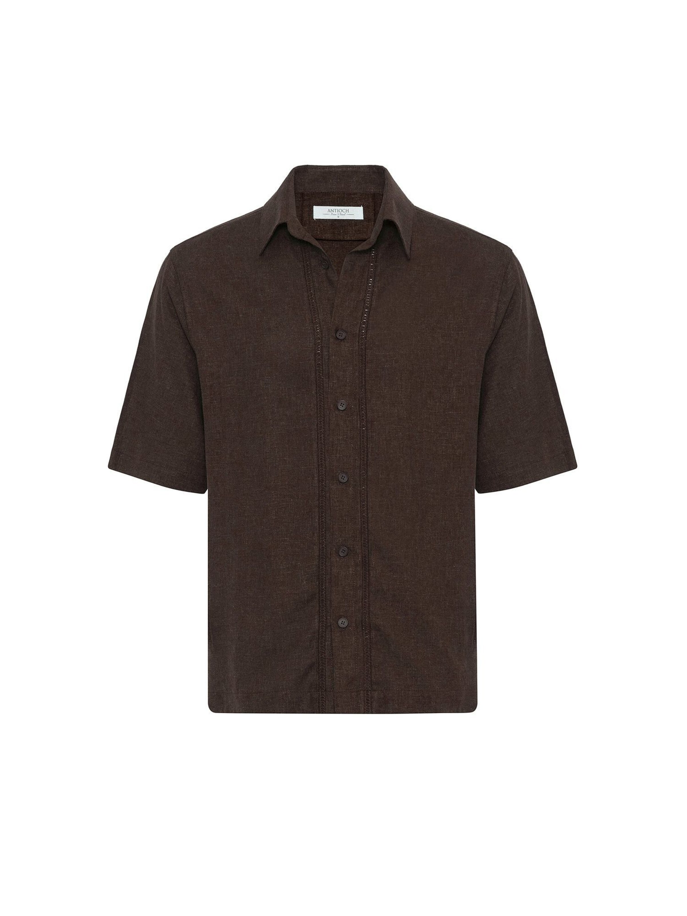 Antioch Regular fit Overhemd in Bruin: voorkant