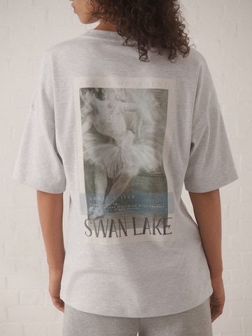 Next T-Shirt 'Ballet Graphic Swan Lake' in Grau