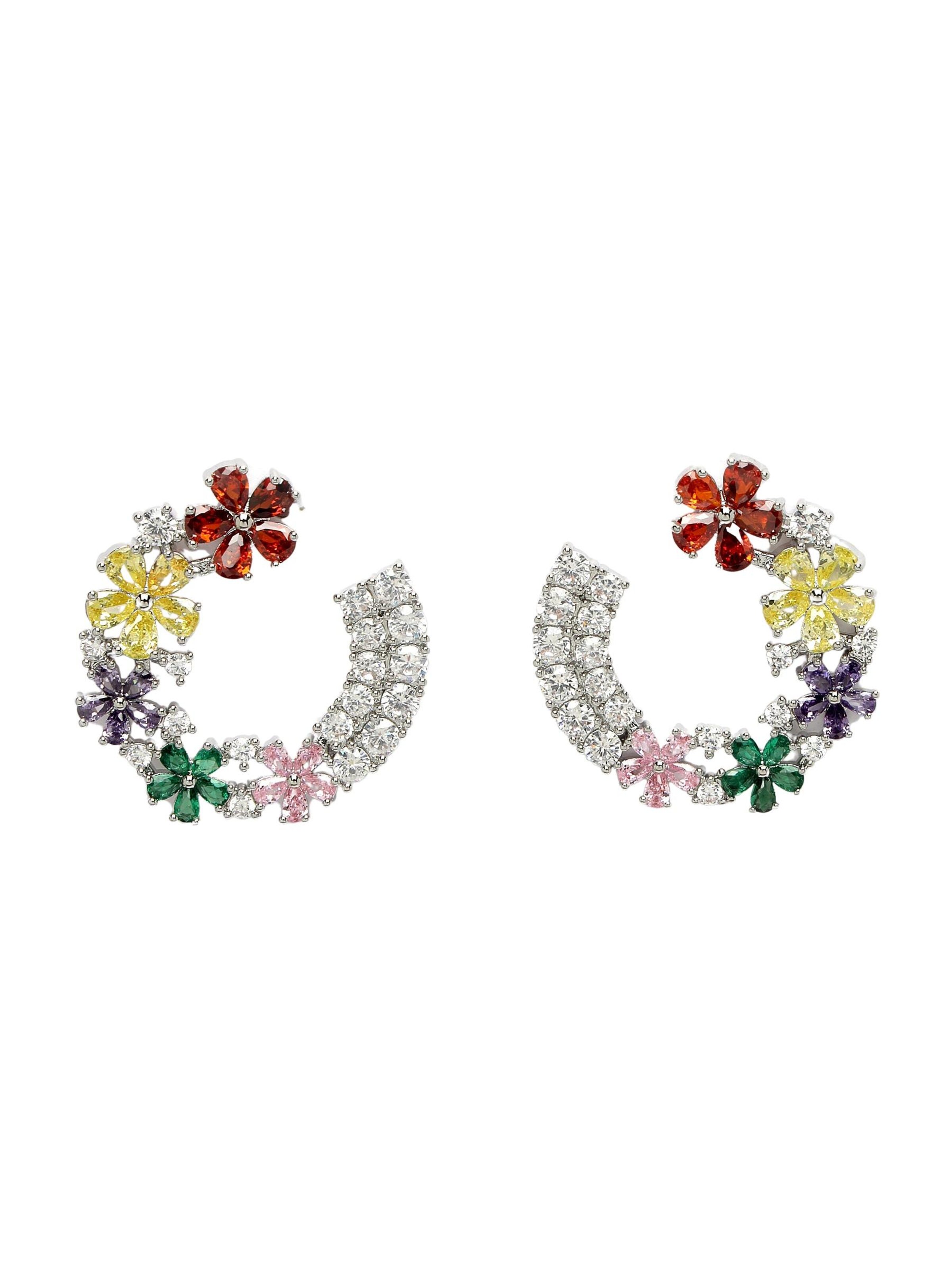 AVANT-GARDE PARIS - Pendientes 'Adrianana' en plata: frente